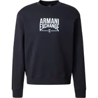 Armani Exchange für Herren. XM002446AF22124UB101 Diagonal Fleece Sweatshirt marineblau (XS), Lässig, Baumwolle