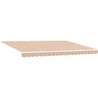 vidaXL Manueller Markisenrahmen mit LEDs 4 x 3 m