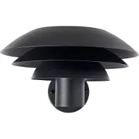 Dyberg Larsen Außen-Wandleuchte DL31, schwarz Ø 31cm