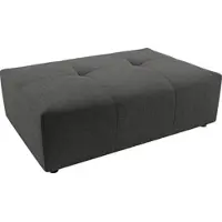 Candy Polsterhocker 3C "Yoshy", schwarz, B:120cm H:41cm T:83cm, 100% Polyester, Hocker, Polsterhocker, Passend zur Serie Yoshy