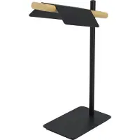 Eglo Ermua, Schwarz, Braun, Kunststoff, Stahl, Holz, Schwarz, IP20, II, Nicht austauschbare(s) Leuchtmittel