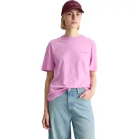 Marc O'Polo T-Shirt DENIM, Damen, Gr. XS, pink (pale bubblegum), Jersey, Obermaterial: 100% Baumwolle, relaxed fit normal, Rundhals, Shirts T-Shirt, relaxed mit Rückenprint