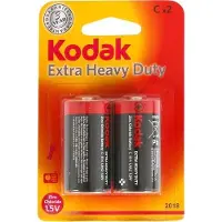 Kodak Extra Heavy Duty Zinc Lr14 Alkalibatterien 2 Einheiten Durchsichtig Durchsichtig One Size