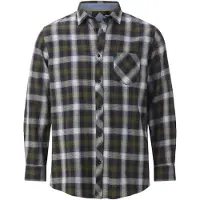 Jan Vanderstorm Langarmhemd "Hemd OLAFGARD", Herren, Gr. 6XL, weit, blau (dunkelblau kariert), Obermaterial: 100% Baumwolle CO., Hemden Langarmhemd