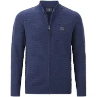 Jan Vanderstorm Strickjacke "Strickjacke BJORNVIK", Herren, Gr. XXL, blau, Obermaterial: 100% Baumwolle CO., Strickjacken Strickjacke