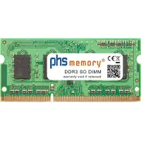 PHS-memory 2GB DDR3 für HP Pavilion dv7-4154eg RAM SO DIMM PC3-10600S, 2 GB, 1 x 2 GB, DDR3, 1333 MHz