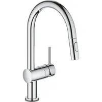GROHE Spültischarmatur Flair Touch verchromt, mit Handbrause