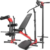 Marbo-sport Marbo Sport Set MH25 | Hantelbank MH-L115 + 2 x Hantelständer MH-S201 + Beintrainer MH-A102 + Latzugstation MH-W104 + Curl Pult MH-A101