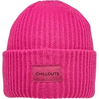 Chillouts Strickmütze "Kara Hat", Herren, pink, Rippstrick, Kunstfaser, unifarben, Mützen Strickmütze, dicker Rippenstrick
