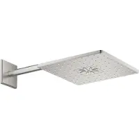 GROHE Rainshower 310 SmartActive Cube Kopfbrauseset 430 mm, 2 Strahlarten, 26479DC0, Farbe: Supersteel
