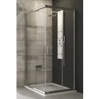 Ravak Blix - Duschkabine vierteilig, 880–900 mm, Aluminium glänzend/Klarglas 1LV70C00Z1