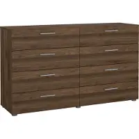 Ebuy24 Pepe Kommode 8 Schubladen Nussbaum-Nachbildung.