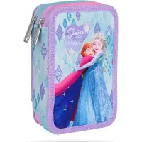 MCNEILL , Piórnik dwukomorowy z wyposażeniem Jumper 2 Disney Core Frozen, 1 sztuka