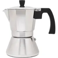 Leopold Vienna LV113009, Mokka-Kanne, 0,31 l, Silber, Edelstahl, 6 Tassen, 103 mm