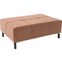 Home affaire Hockerbank "Ancona New", orange (rost), B:107cm H:43cm T:71cm, : 88% Polyester, 12% Polyacryl, Hocker, Hockerbank, passend zum Ecksofa, auch in Easy care-Bezug + Cord