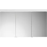 Burgbad Lin20 Spiegelschrank LED-Beleuchtung, 3 Türen, mittlerer Tür Anschlag rechts 1200x700x170mm, SPQK120LF5363, Farbe: Weiß Hochglanz