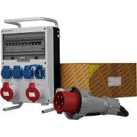 Doktorvolt Stromverteiler TD-S/FI 2x32A 4x230 franz System SKHU Kabel DV-0199-F