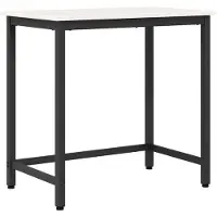 vidaXL Tisch Weiß 80 x 50 x 77 cm Ingenieure Holz und Stahl