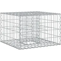 Syfax Gabionen Hochbeet Silber