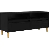 vidaXL TV-Schränk 100 x 34,5 x 44,5 cm Schwarz Eichen-Optik