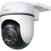 TP-LINK TC41 Außen-Sicherheitskamera, 2K 1296 Teile, Schwenk-/Neigefunktion, Nachtsicht, Zwei-Wege-Audio, KI-Erkennung, IP65, WLAN, Weiß/Schwarz