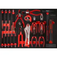 BRILLIANT TOOLS KS TOOLS Zangen- / Hammer- / und Meißel-Satz in Schaumstoffeinlage, 22-tlg ( 811.2022 )