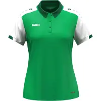 Jako Damen Polo Dynamic 6370D-204 M - Grün/Weiß/Dunkelgrün - M