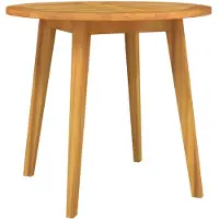 Syfax Gartentisch Ø85x75 cm Massivholz Akazie