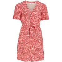 Vila Minikleid "VIGRACE V-NECK S/S SHORT DRESS - NOOS" Sommerkleid
