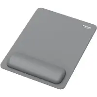 Fellowes Mauspad Breyta XL, mit Handgelenkauflage und Microban-Schutz, Gummi, L 280 x B 210 x H 17,5 mm, grau