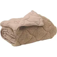 vidaXL Ganzjahresbettdecke 220 x 260 cm Keine Taupe Atmungsaktiv