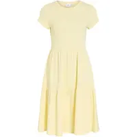 Vila Vihollie Kurzärmeliges Maxikleid
