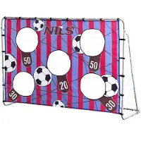 NILS NT7788 2-in-1-Fußballtor mit Netz und Zielscheibe