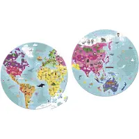 Janod Puzzle der Welt Recto Verso 208 Teile