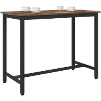 vidaXL Tisch Geräucherte Eiche 100 x 50 x 76,5 cm