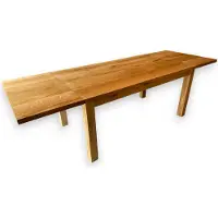 WestTree EXTEND Verlängerter massiver Eichentisch 200x90cm + Verlängerungen 50cm, Esszimmertisch, Wohnzimmertisch, Küchentisch