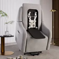 COMHOMA Elektrischer Relaxsessel Massagesessel mit Power Lift, mit SL-Massagefunktion, Ruhesessel Fernsehsessel Fernbedienung mit USB-Anschluss für Se