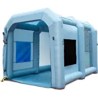 Vevor Inflatable Spray Booth Car Paint Tent 13x10x9ft Filter System Blower 950W