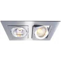 Deko-light Einbaustrahler MR16 ALUMINIUM Kardan 2er