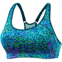LASCANA Sport-BH ACTIVE, Damen, Gr. 80, Cup A, bunt (grün, bunt), Microtouch, Obermaterial: 76% Polyamid, 24% Elasthan, BHs Sport-BH, mit integrierten Schalen im Cup