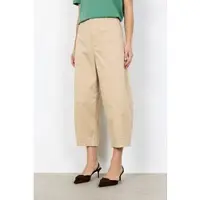Soyaconcept Webhose "SC-ROVENA 8-C", Damen, Gr. 44, N-Gr, sand, Web, Obermaterial: 98% Baumwolle, 2% Elasthan, unifarben, lang, Hosen Webhose, aus Baumwollmischung mit Elasthan, langer Schnitt