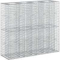 vidaXL Gabionen-Hochbeet 2 stk. 170 x 50 x 150 cm Verzinkter Stahl