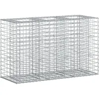Syfax Gabionen Hochbeet Silber