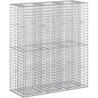 Syfax Gabionen-Hochbeet 2 stk. 130 x 50 x 150 cm Verzinkter Stahl