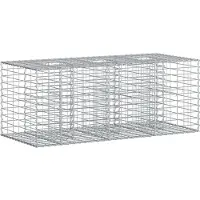 Syfax Gabionen Hochbeet Silber
