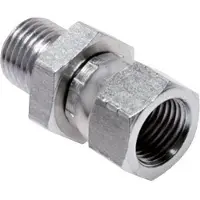 Tameson JIC Reduziernippel UN 1-5/16''-12 Innengewinde x G1'' Außengewinde Verstellbarer Stahl HD-Dichtung 170bar (2388.5psi)
