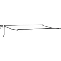 Syfax Elektrisches Markisenrahmen Anthrazit 4,5 × 3 m Aluminium