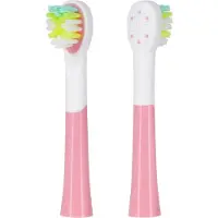 Uni-T Teesa Junior Girl Ersatzköpfe für Kinder Schallzahnbürste, 2 Stück, Rosa