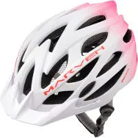 Meteor Marven I Fahrradhelm Herren Damen Kinder-Helm MTB rollerhelm L 58-61 cm weiß/rot