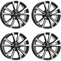 Rial 4 Felgen M12 7.5x18 ET44 5x112 SWFP für MERCEDES-BENZ A 45 A B C 43 C 450 C43 AMG 4Matic C CLA E EQA EQB